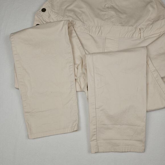 The Nines by HATCH Maternity Overalls Pastel Pink Casual Boho Bib Size 4 Small - Picture 12 of 16